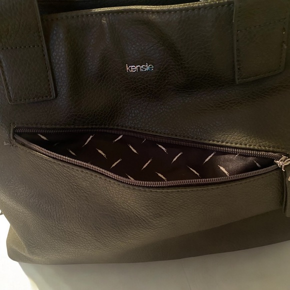 Kensie Dark Olive Green Purse/Tote - Picture 6 of 16